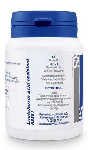 Lactoferrin acid resistant